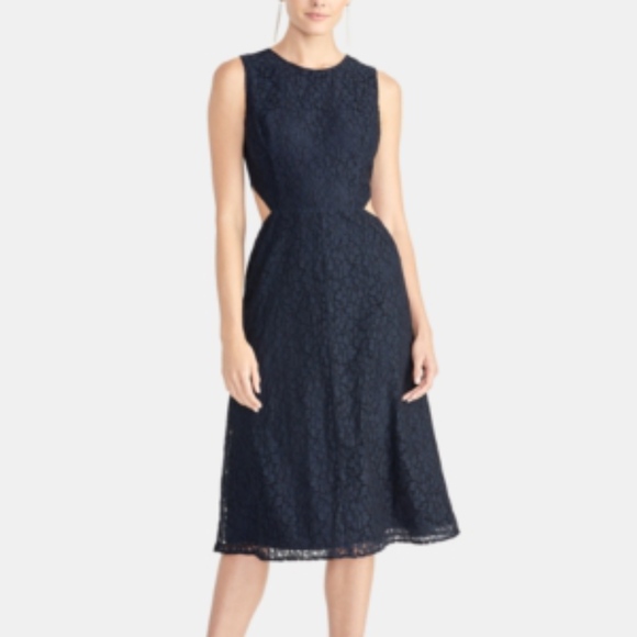 RACHEL Rachel Roy Dresses & Skirts - NWT  RACHEL Rachel Roy Navy Elana Lace Dress Cut out Side  Dress
